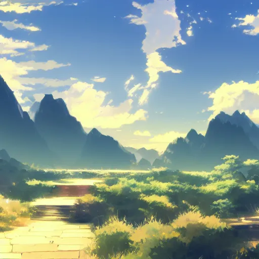 Image similar to Mt Sinai, artwork by makoto shinkai, wallpaper, high quality, 8k resolution