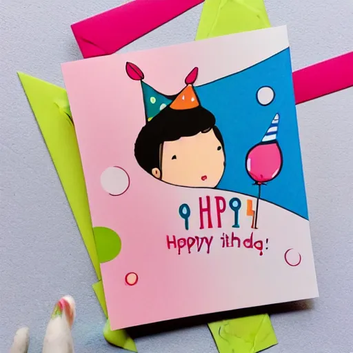 Image similar to birthday card mock - up, cute illustration by claudia gadotti