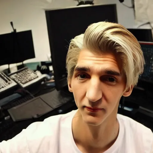 Image similar to handsome xqc, studio shot