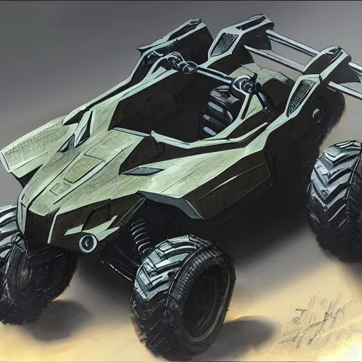 Image similar to concept art blueprint halo new atv vehicles