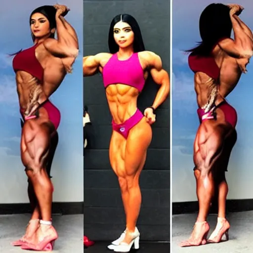 kylie jenner as a female bodybuilder Stable Diffusion