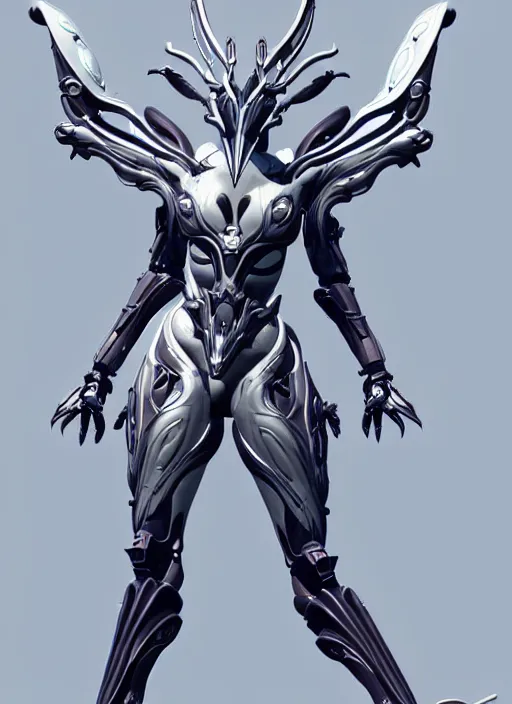 Image similar to extremely detailed goddess shot, front shot, low shot, of a beautiful saryn warframe, that's a giant beautiful stunning anthropomorphic robot female dragon with metal cat ears, posing elegantly, detailed sharp robot dragon claws, sharp clawed robot dragon feet, thick smooth warframe legs, streamlined white armor, long elegant tail, detailed warframe fanart, destiny fanart, high quality digital art, giantess art, furry art, 3D realistic, warframe art, Destiny art, furaffinity, DeviantArt, artstation, 8k HD, octane render