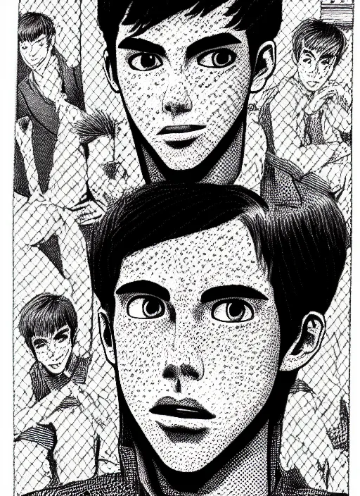 Prompt: portrait of teenage archie andrews, freckles, intricate, highly detailed, illustration, art by junji ito, junji ito