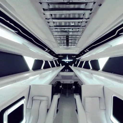 Prompt: space ship interior