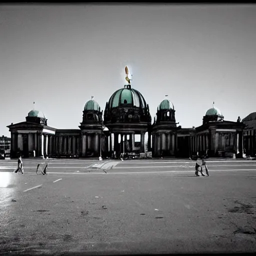 Image similar to berlin 1 9 8 2, grainy high contrast black and white,