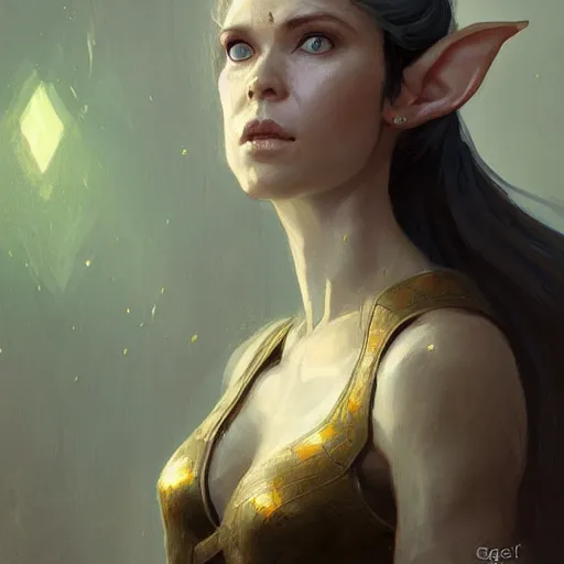 Prompt: Portrait of an Elf Queen by greg rutkowski