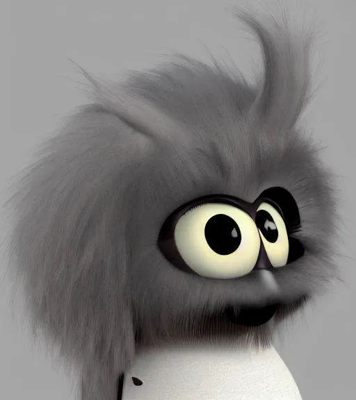 Image similar to Fanart 3D model of a long furby, trending on artstation, cycles render, character bust, For Hire 3D artist, Pixar and Industrial