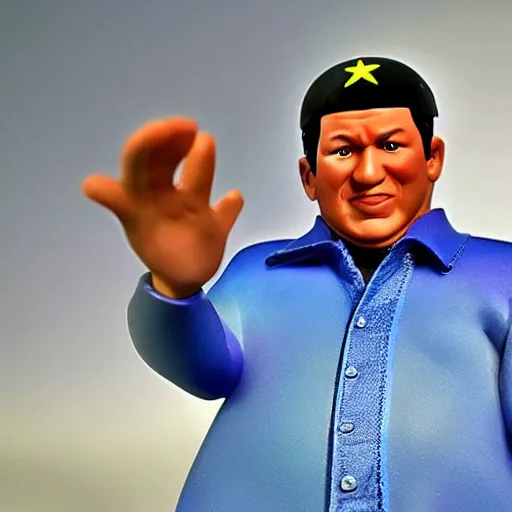 Image similar to hugo chavez action figure. realistic. photo. photorealistic. detailed. high quality. high resolution. lossless quality. lossless. 8 k. hdr. 4 k. 8 k resolution. 1 6 k resolution