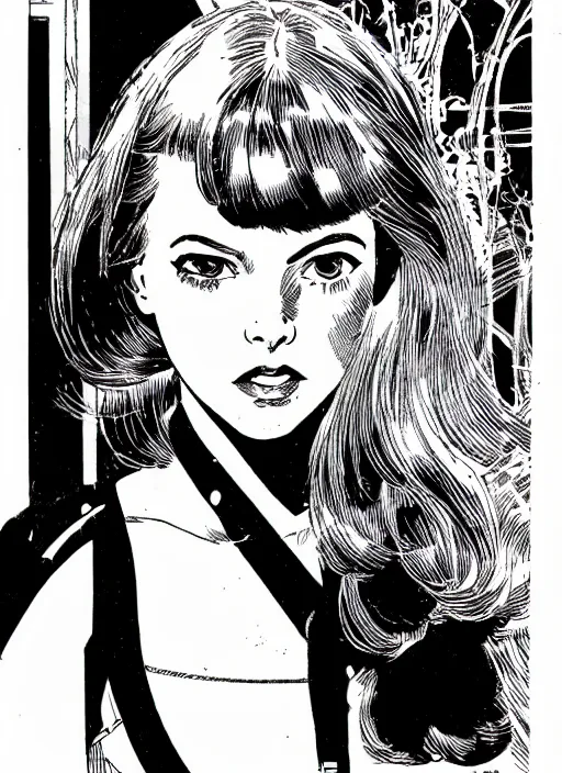 Image similar to a portrait of a pretty young lady by al williamson