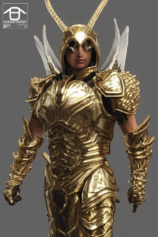 Image similar to a photo of 8k ultra realistic archangel, full body, diablo, intricate white and gold armor, sword, ornate, cinematic lighting, hyperrealistic, focused, high details, unreal engine 5, cinematic, Trending on artstation, artstationHD, artstationHQ, 4k, 8k