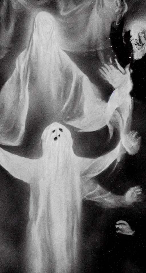 Image similar to ghost emerging from a politician, american flag, jesus christ crying in the background, lomo