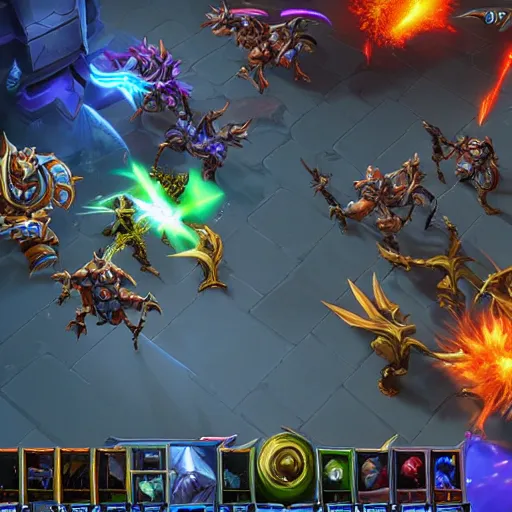 Prompt: heroes of the storm, game review, screenshot, high quality