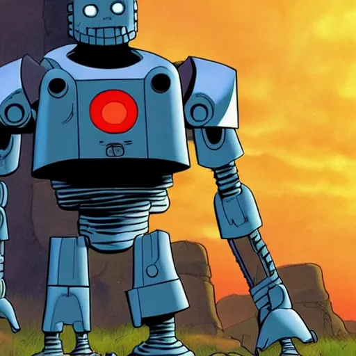 Prompt: The Iron Giant by Guillermo del Toro