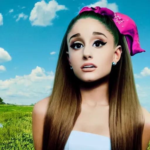 Image similar to beutiful ariana grande in the style of surrealism 8 k