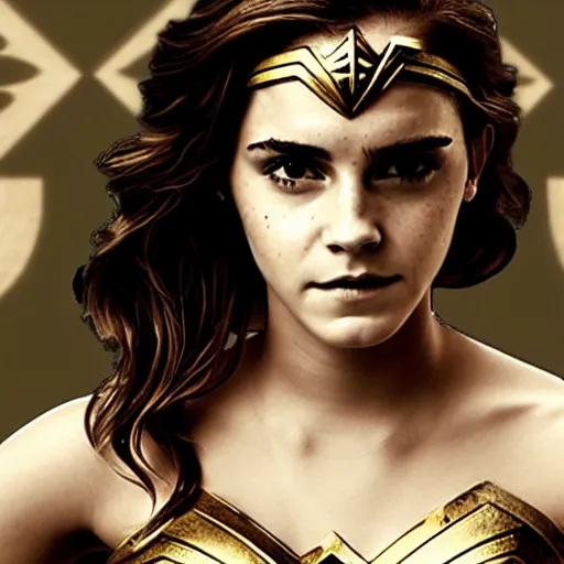 Image similar to Emma Watson as Wonder Woman