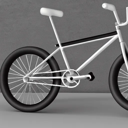 Prompt: a 3 d render of a bmx bike