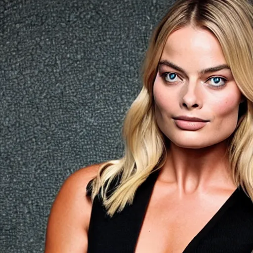 Image similar to hulk margot robbie