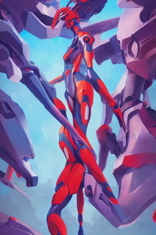 Image similar to hero world neon genesis evangelion, colorful behance hd by jesper ejsing, by rhads, makoto shinkai and lois van baarle, ilya kuvshinov, rossdraws global illumination