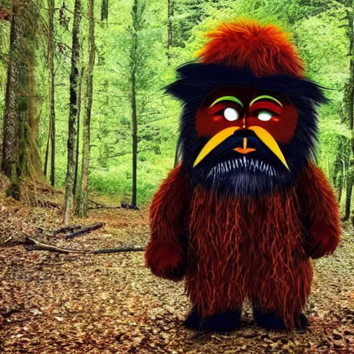 Prompt: gritty in the woods