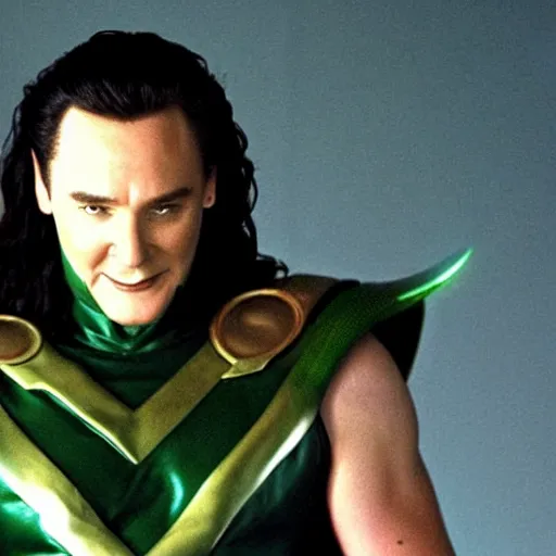 Prompt: young norm macdonald as Loki in Thor