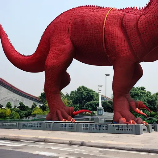 Image similar to communist dinosaur, china