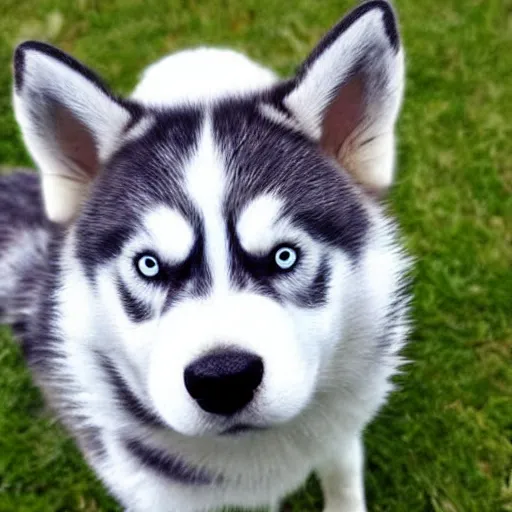 Image similar to a husky rabbit mix