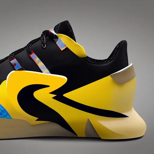 Image similar to Aerodynamic sports shoes Inspired by Pokemon Zapdos , inspired by nature