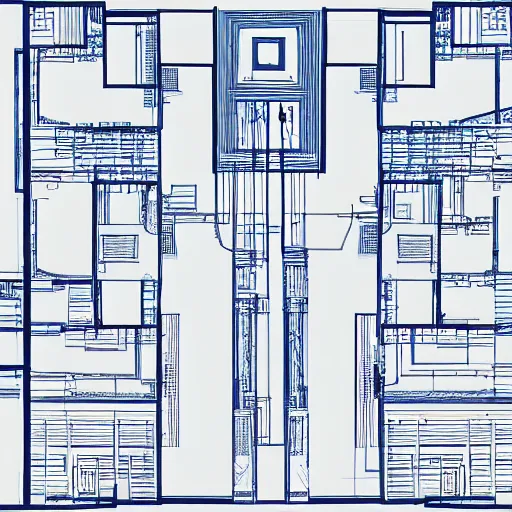 Prompt: blueprints of elektra, vibrant, exciting, elegant