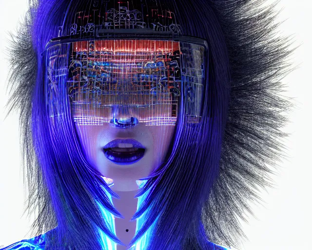 Image similar to cyberhair, complex cyberneticbeings, beautiful hairy cyberhumanoids, cybermagnetosphere, cybernetic ornate hair, love, joy, vortexes, large cyberarrays data holograms, 8 k, ultra hd, light shadows, wet hdr refractions, *, * * *, * * * * *