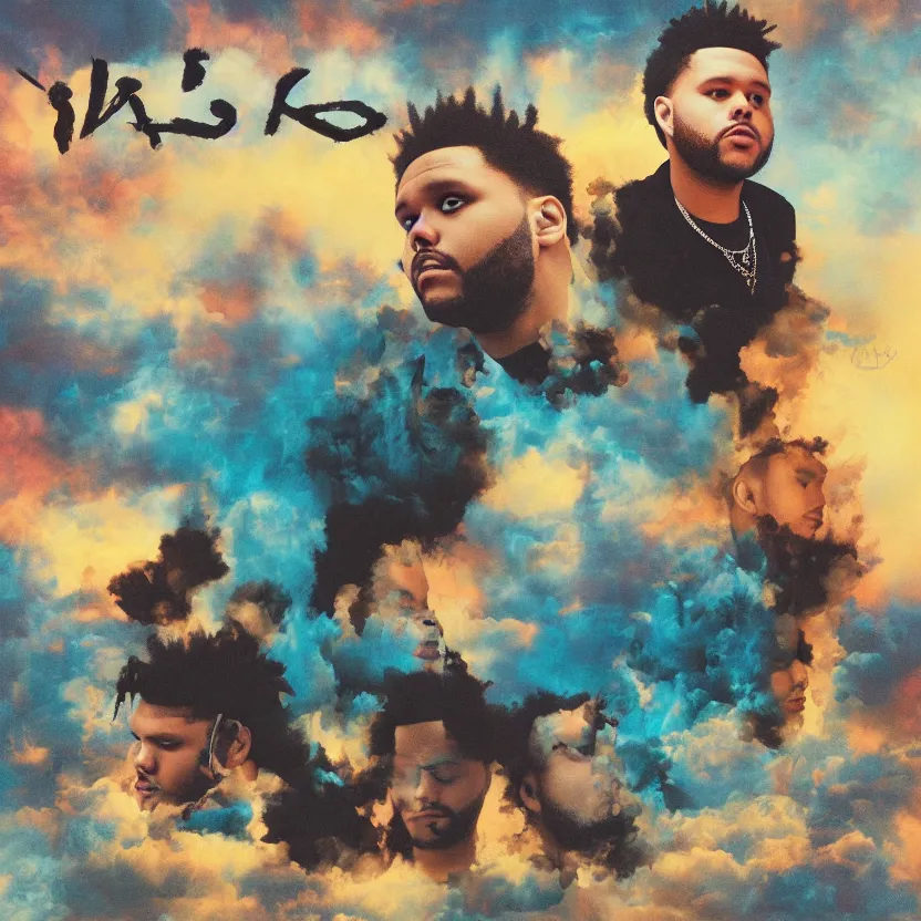 Prompt: an alternative album cover for the weeknd's dawn fm album, super high quality