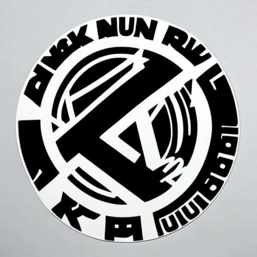 Image similar to black on white graphic design stickers in style of david rudnick, eric hu, y 2 k,