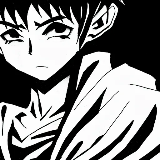 Prompt: manga panel of zelensky in the style of kentaro miura, 8 k, 4 k, masterpiece, trending on artstation