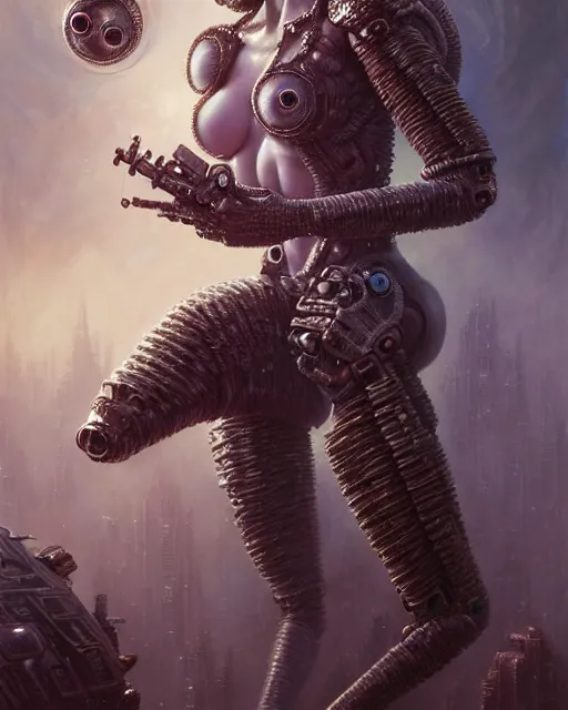 Image similar to kake beckinsale as a cyborg cookie monster fantasy character portrait, ultra realistic, wide angle, intricate details, blade runner artifacts, highly detailed by peter mohrbacher, boris vallejo, hajime sorayama aaron horkey, gaston bussiere, craig mullins