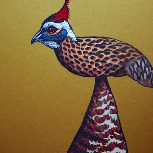 Prompt: pheasant , by lily seika jones Instagram, by rivuletpaper art,