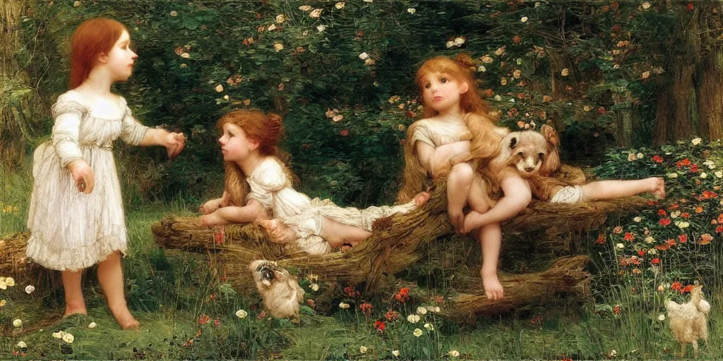 Image similar to 3 d precious moments plush animal, intricate, master painter and art style of john william waterhouse and caspar david friedrich and philipp otto runge