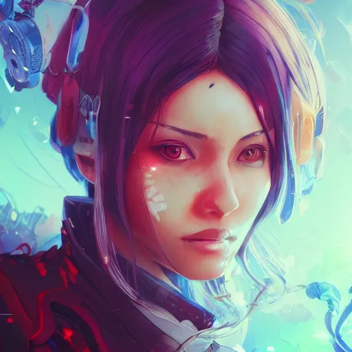 Image similar to anime female doctor character, digital illustration portrait design, by android jones and greg rutkowski, retrowave color scheme, detailed, cinematic lighting, wide angle action dynamic portrait