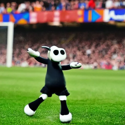 Prompt: clamation of xavi hernandez in shaun the sheep