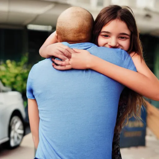 Image similar to guy hugs girl from behind