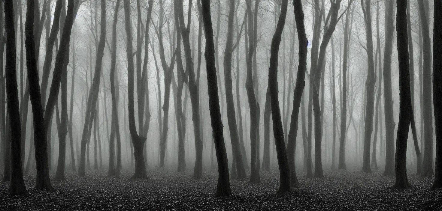 Prompt: dark forest by eggleton bob