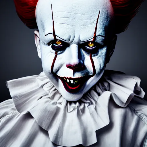 Scary Clown Face. Clown Mutant. Horror Movie Character. Close-up View.  AI-generated Stock Illustration - Illustration of portrait, fantasy:  267599996