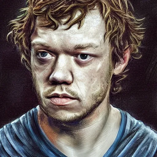 Prompt: an amazing masterpiece of art by theon greyjoy