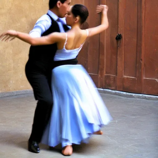Image similar to argentinian dancing tango, realistic,
