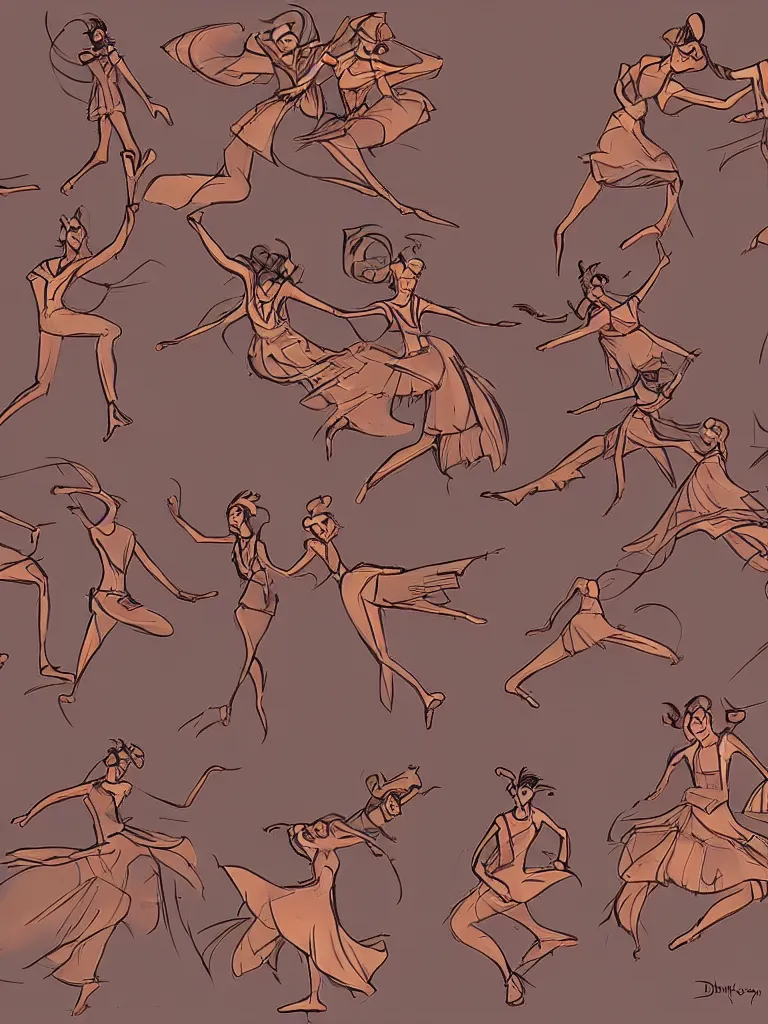 Prompt: dance by disney concept artists, blunt borders, golden ratio