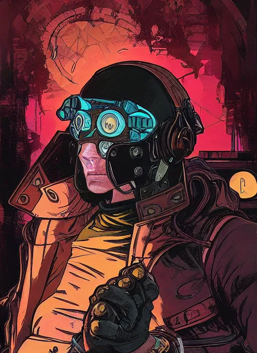 Image similar to cyberpunk cat burgler. night vision. portrait by ashley wood and alphonse mucha and laurie greasley and josan gonzalez and james gurney. spliner cell, apex legends, rb 6 s, hl 2, d & d, cyberpunk 2 0 7 7. realistic face. dystopian setting.