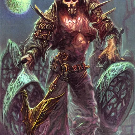 Image similar to Necromancer by josh kirby