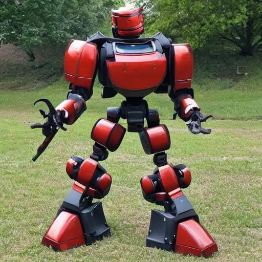 Prompt: Large combat robot