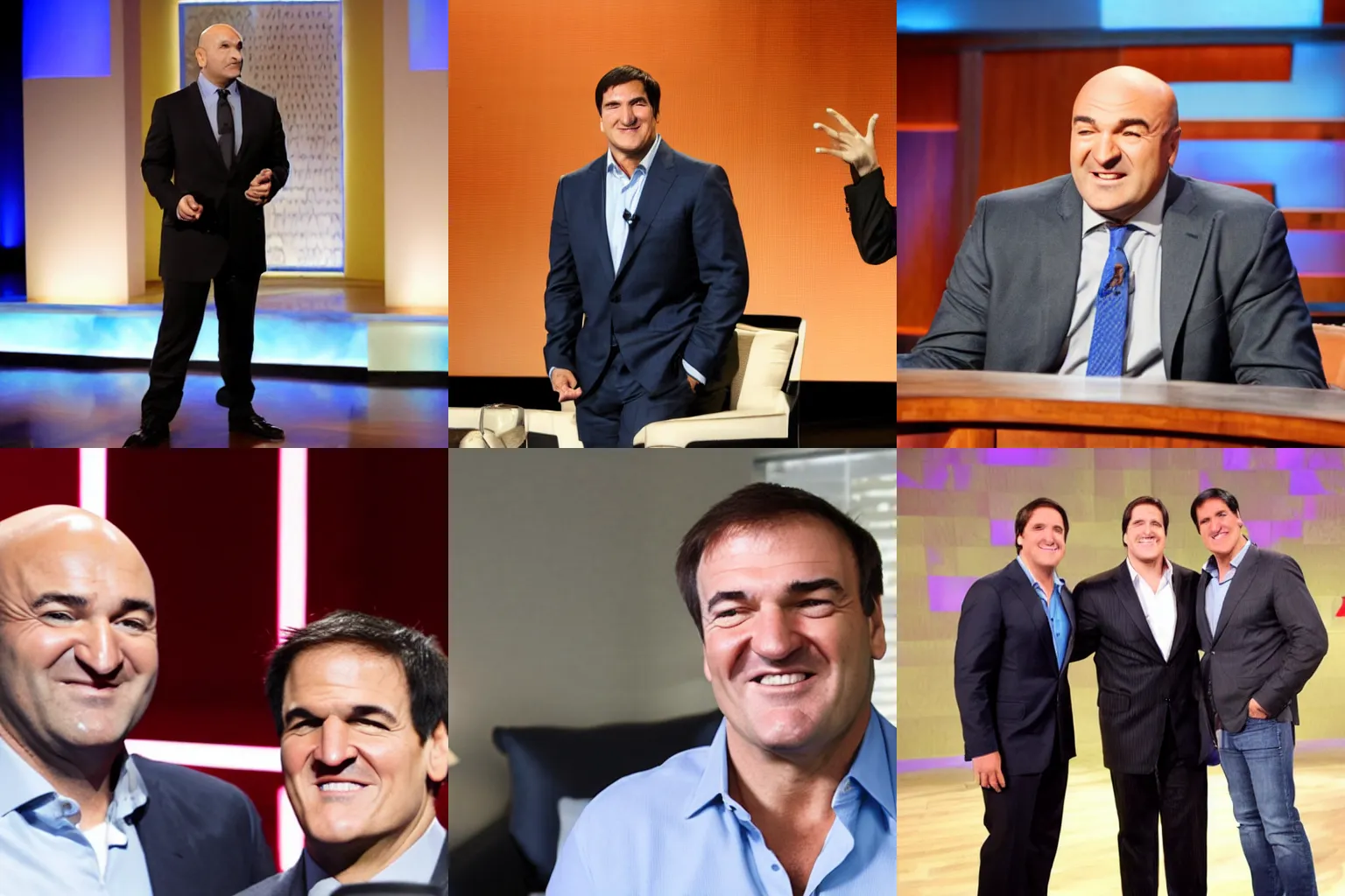 Prompt: shark tank featured product, kevin o'leary, mark cuban