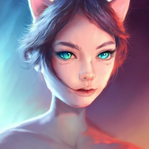 Prompt: cat girl, fantasy artwork, award winning, very very very beautiful, artstation