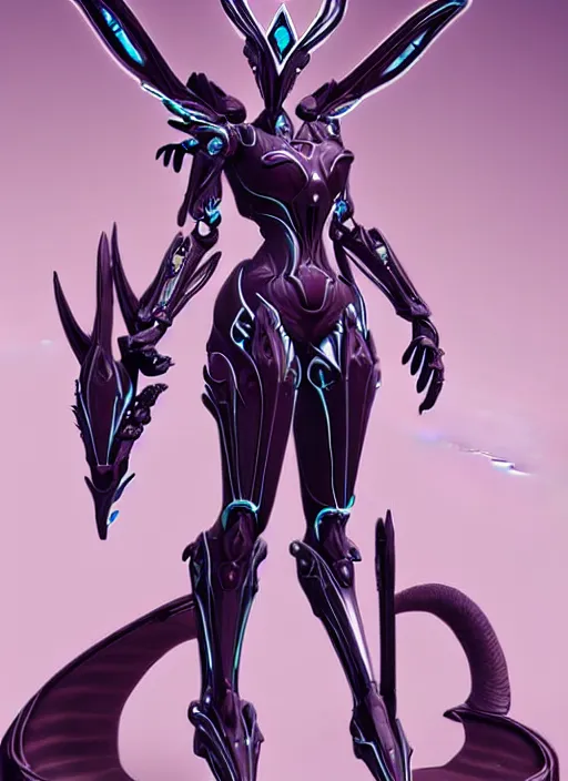 Image similar to extremely detailed goddess shot, front shot, low shot, of a beautiful saryn warframe, that's a giant beautiful stunning anthropomorphic robot female dragon with metal cat ears, standing elegantly on a mountain, detailed sharp robot dragon claws, robot dragon feet, streamlined pink armor, thick smooth warframe thighs, long elegant tail, detailed warframe fanart, destiny fanart, high quality digital art, giantess art, furry art, 3D realistic, warframe art, Destiny art, furaffinity, DeviantArt, artstation, 8k HD, octane render