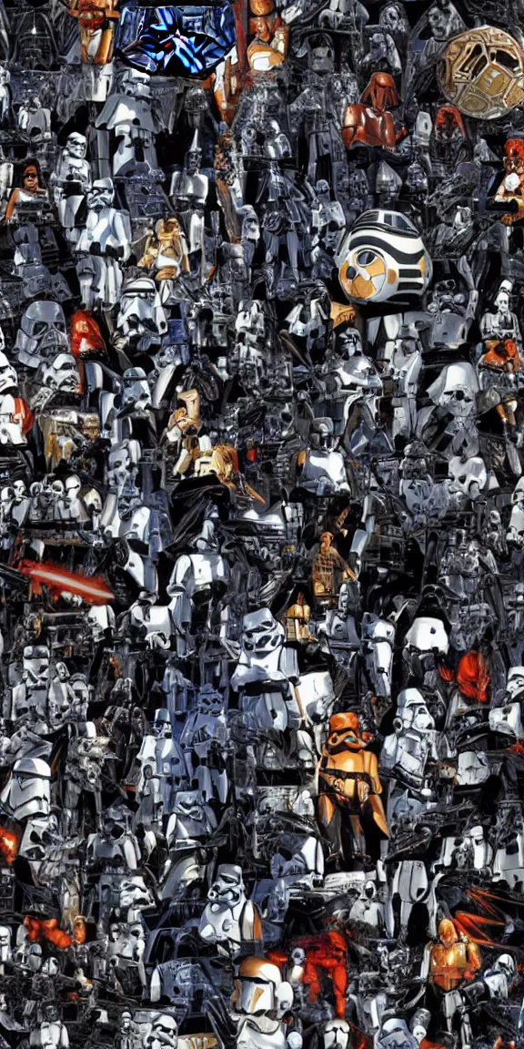 Prompt: artistic Star Wars wallpaper